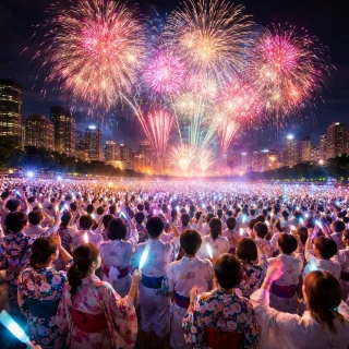 都会の花火の魅力